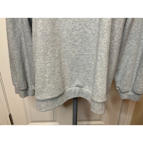 Sandy Liang x Target Gray Long Sleeve Ruffle Collar Sweatshirt, Size 3X - Picture 4 of 10